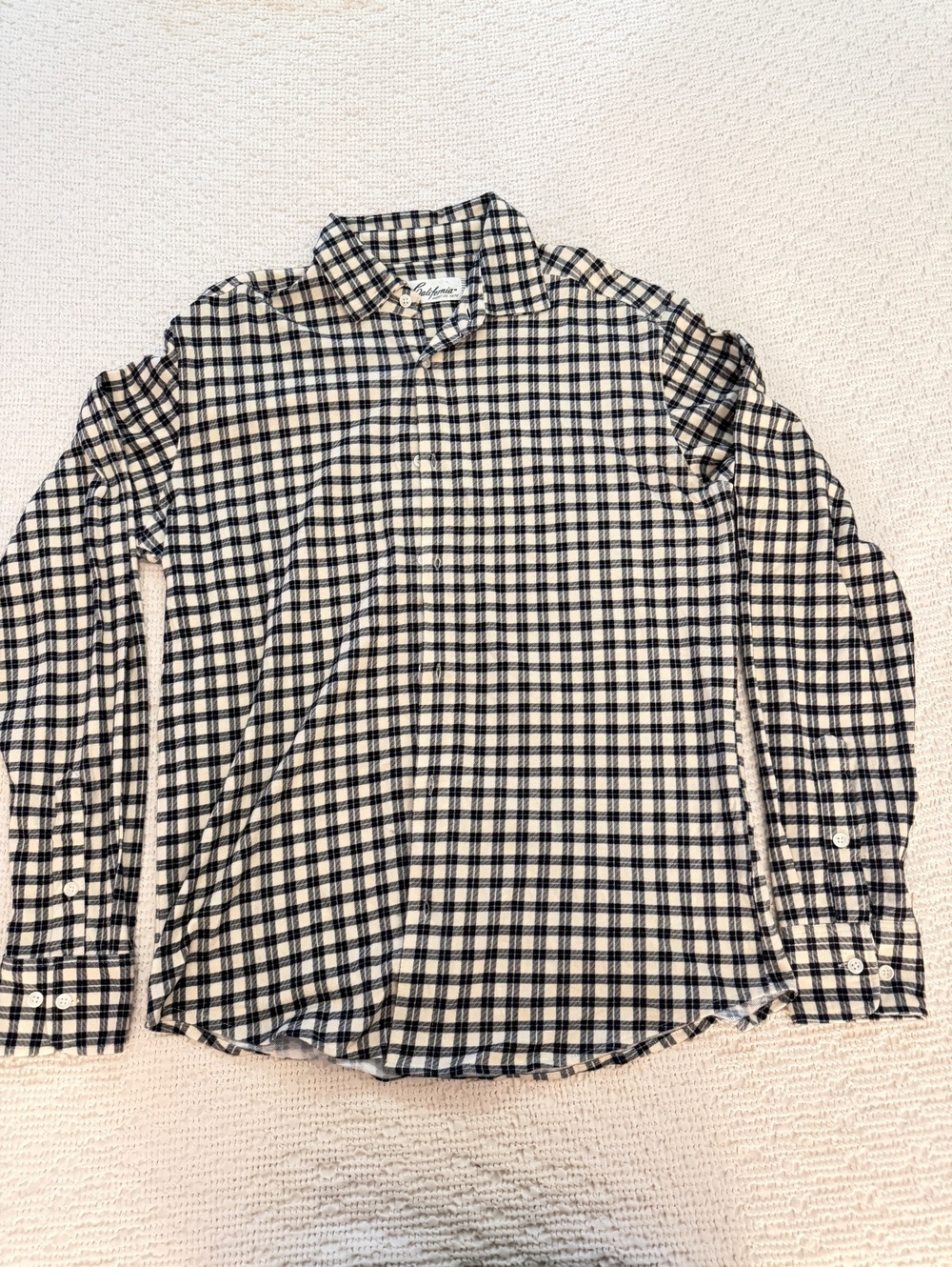 California Black and White Gingham Shirt